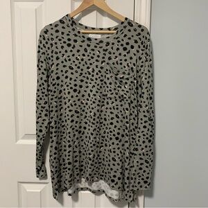 Leopard Print Long Sleeve Top Mud Pie medium
